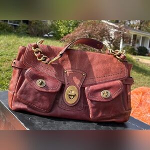 Vintage COACH 11128 Legacy Leigh Whiskey Leather Shoulder Bag Purse